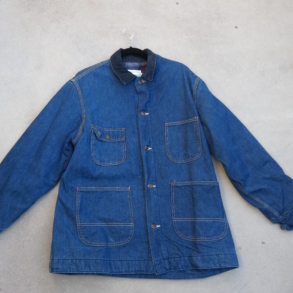 Vintage Denim Chore Jacket Big Mac 1970s size Large - Picture 1 of 9